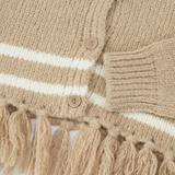 hood knit cardigan (beige)