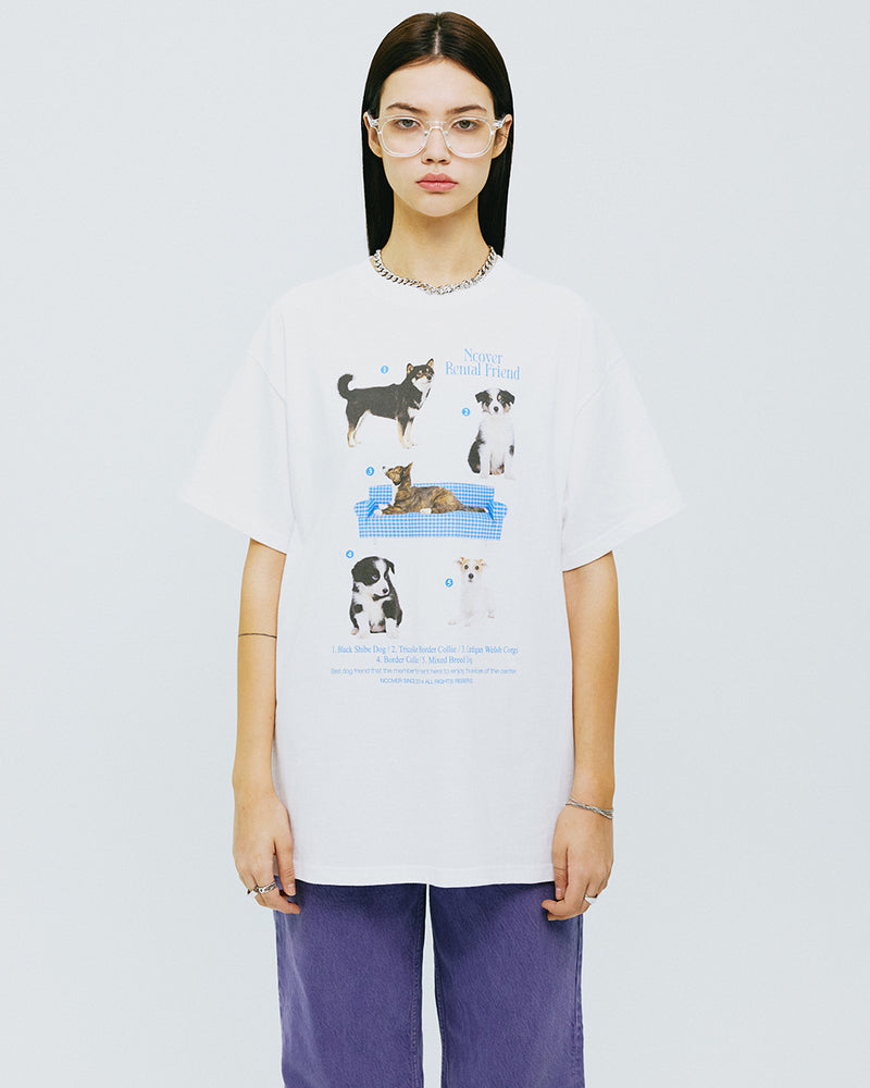 ドッグフレンドTシャツ/DOG FRIENDS TSHIRT-WHITENCOVER/ {{ category }}