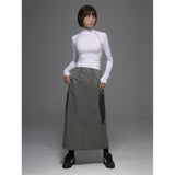 SIDE OVAL UTILITY SKIRT [DUSTY OLIVE]