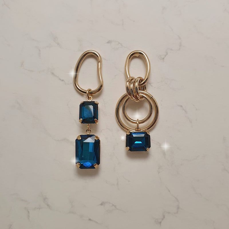 モダンフープピアス / Modern Blue Hoops Piercing – 60% - SIXTYPERCENT