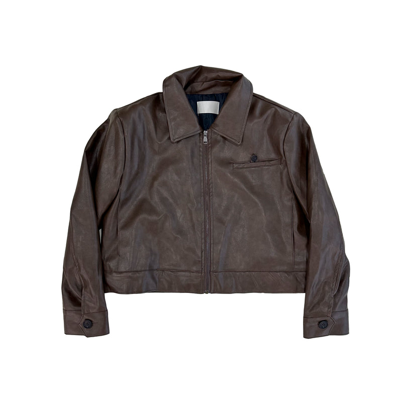 Button standard leather jacket – 60% - SIXTYPERCENT