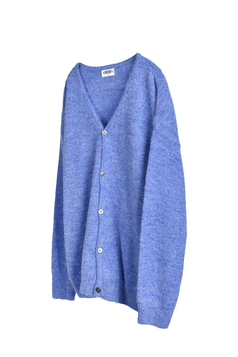 アルパカニットカーディガン / Alpaca Knit Cardigan [Blue]