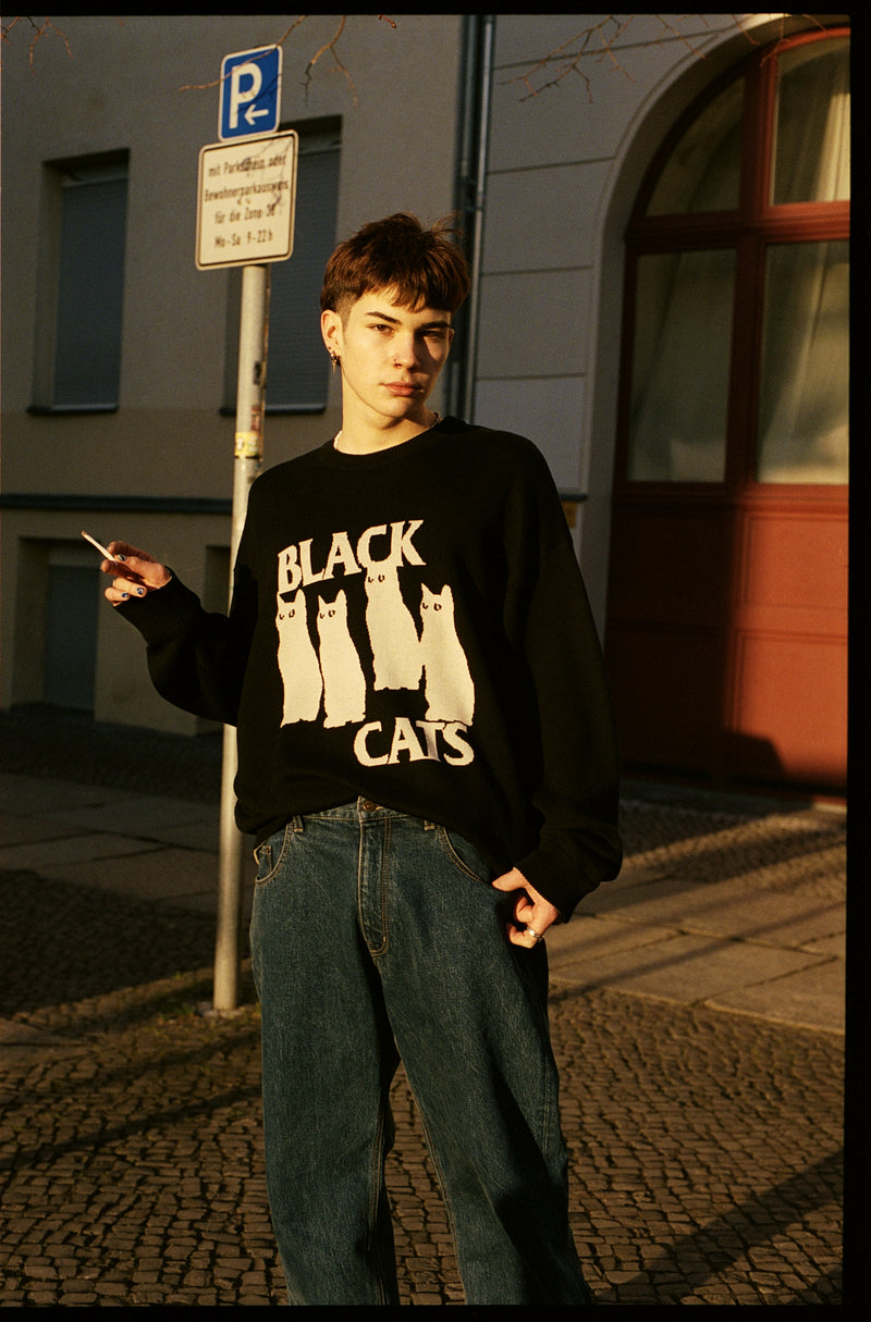 ブラックキャットニット / BLACK CAT KNIT [BLACK] – 60% - SIXTYPERCENT