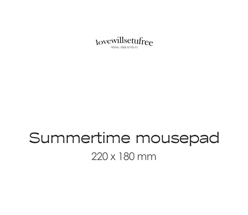 サマータイムマウスパッドlovewillsetufreeマウスパッド/Summertime mouse pad lovewillsetufree mousepad