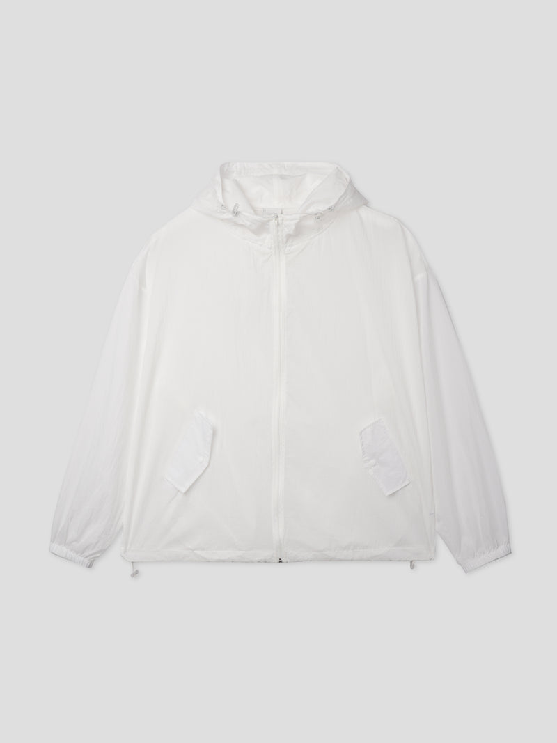 シースルーフードウィンドブレーカー/See-through hood windbreaker