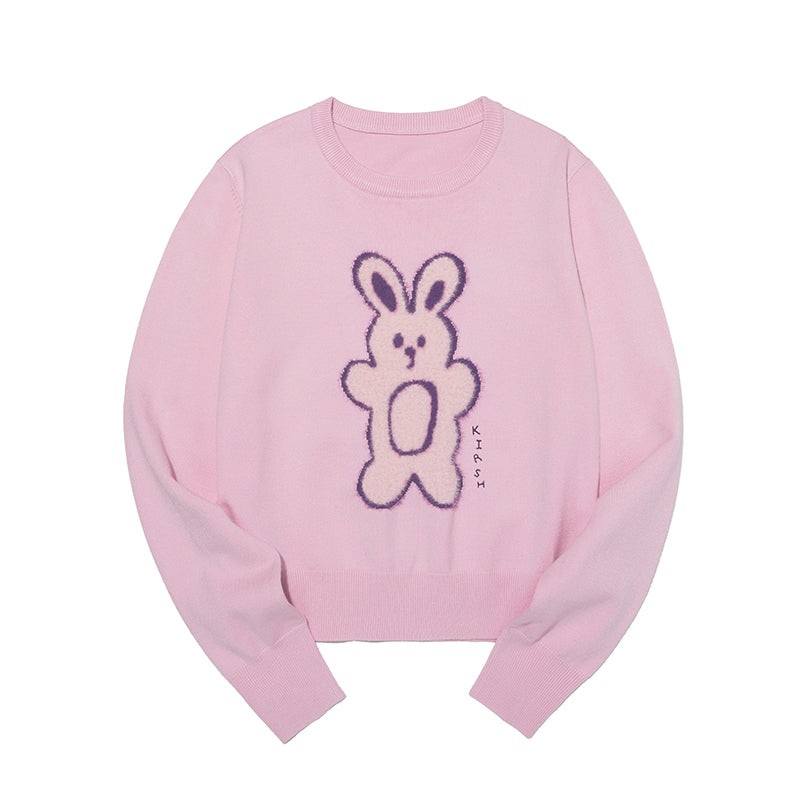WITTY BUNNY POINT KNIT [PINK]