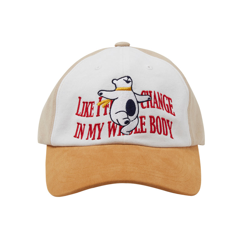 ダンシングベアボールキャップ / Dancing Bear Ball Cap [White/Orange]