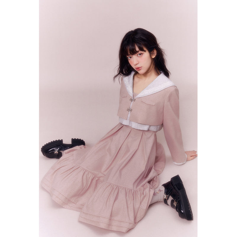 2way Plaid Dress ピンク - musbalimited.com