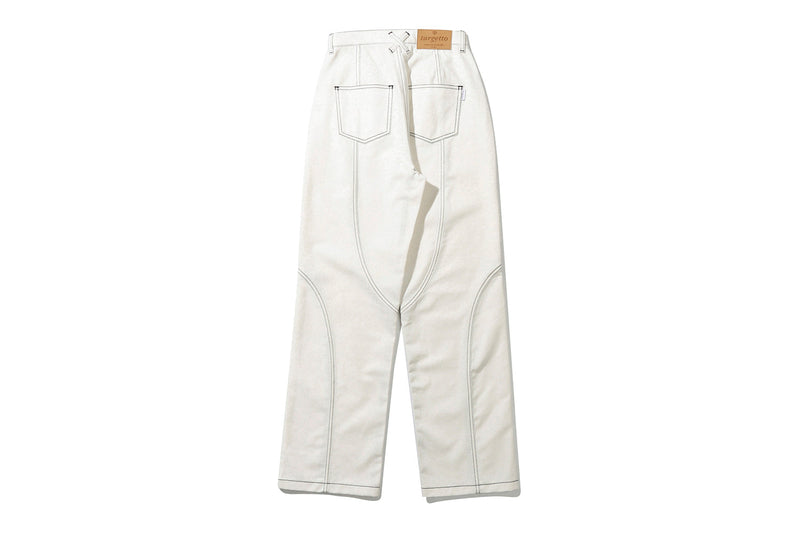 カーブ ステッチ パンツ / CURVED STITCH PANTS(CREAM) – 60