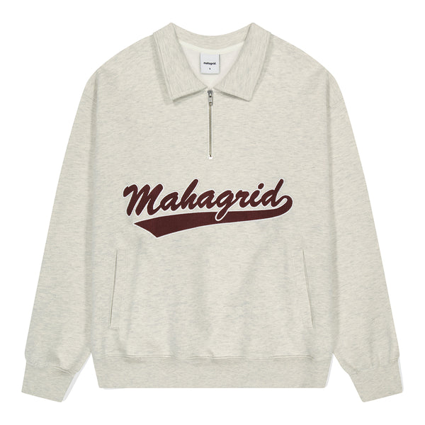 Mサイズ新品 ハーフジッパースウェット Mサイズ mahagrid - スウェット