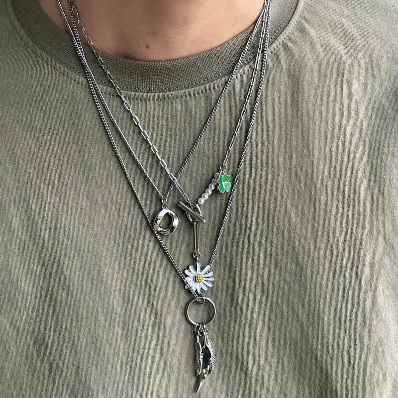 フラワーパールネックレス/Flower Pearl Necklace