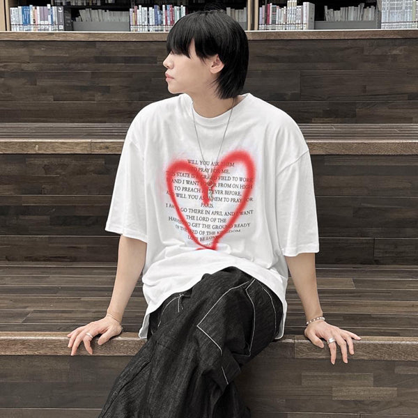 ハートグラフィックTシャツ / Heart graphic T-shirt