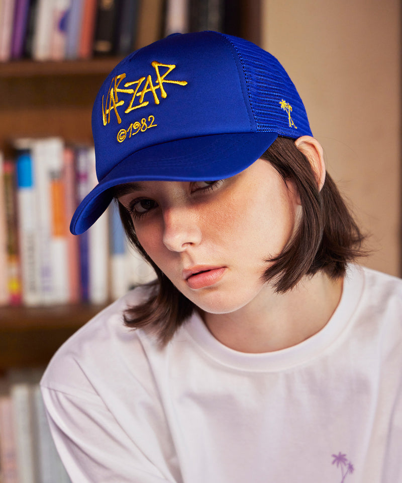 パームツリーロゴメッシュキャップ / Palm Tree Logo Mesh Cap Blue