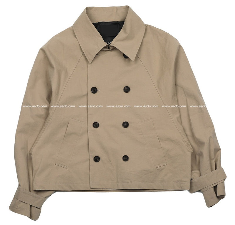 エジュクロ ショートジャケット / ASCLO Balloon Short Trench Jacket