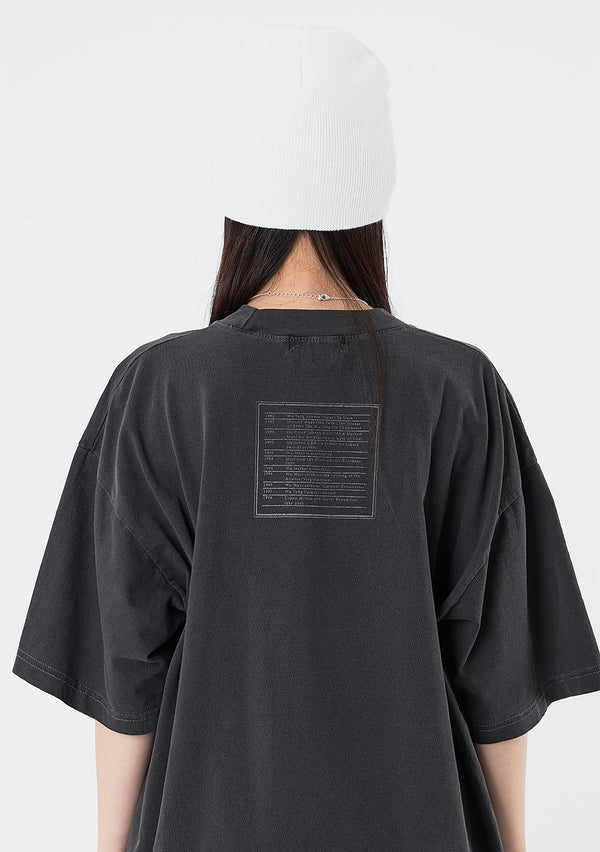アウトフィットプリントピグメントTシャツ/Outfitters printing pigment t-shirt