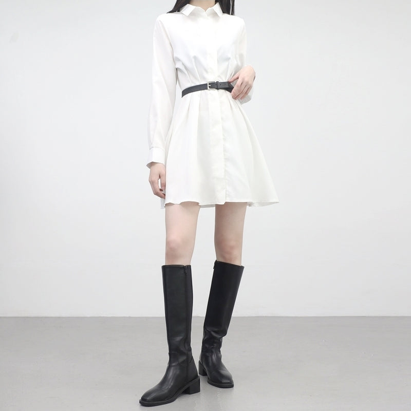 イントピンタックシャツドレス / Ints Pintuck Shirt Dress (belt set