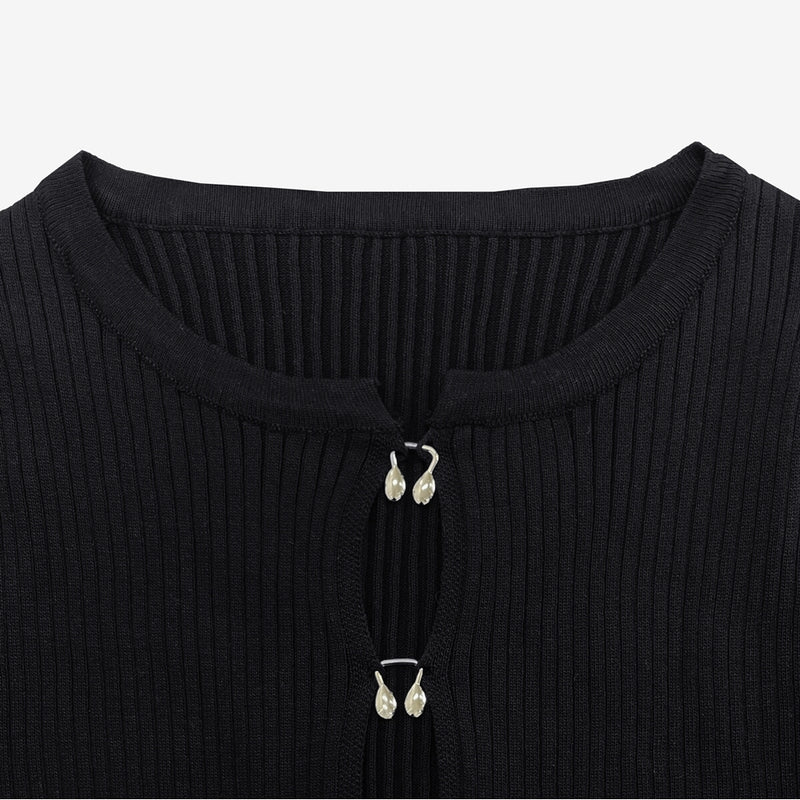 ギアンフックリブドカーディガン / Gian Hook Ribbed Cardigan – 60