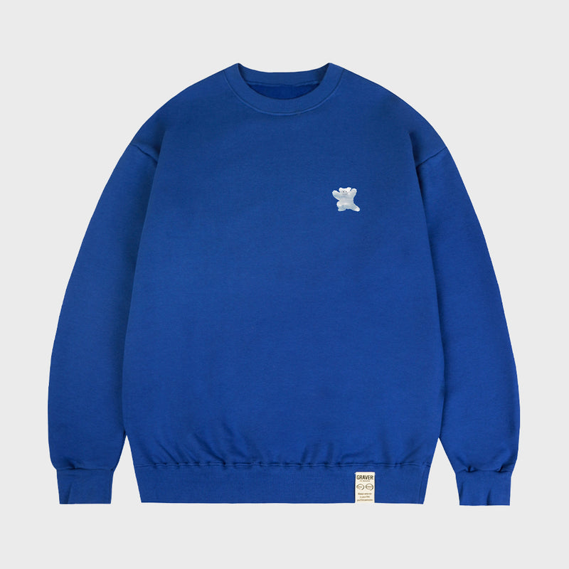 [UNISEX] Small Cloud Bear Smile Sweatshirt