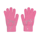 リボン グローブ / ribbon short gloves (hot pink)