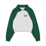 ロゴラグランクロップハーフジップアップ/LOGO RAGLAN CROP HALF ZIP GREENAMES WORLDWIDE/ {{  category }}