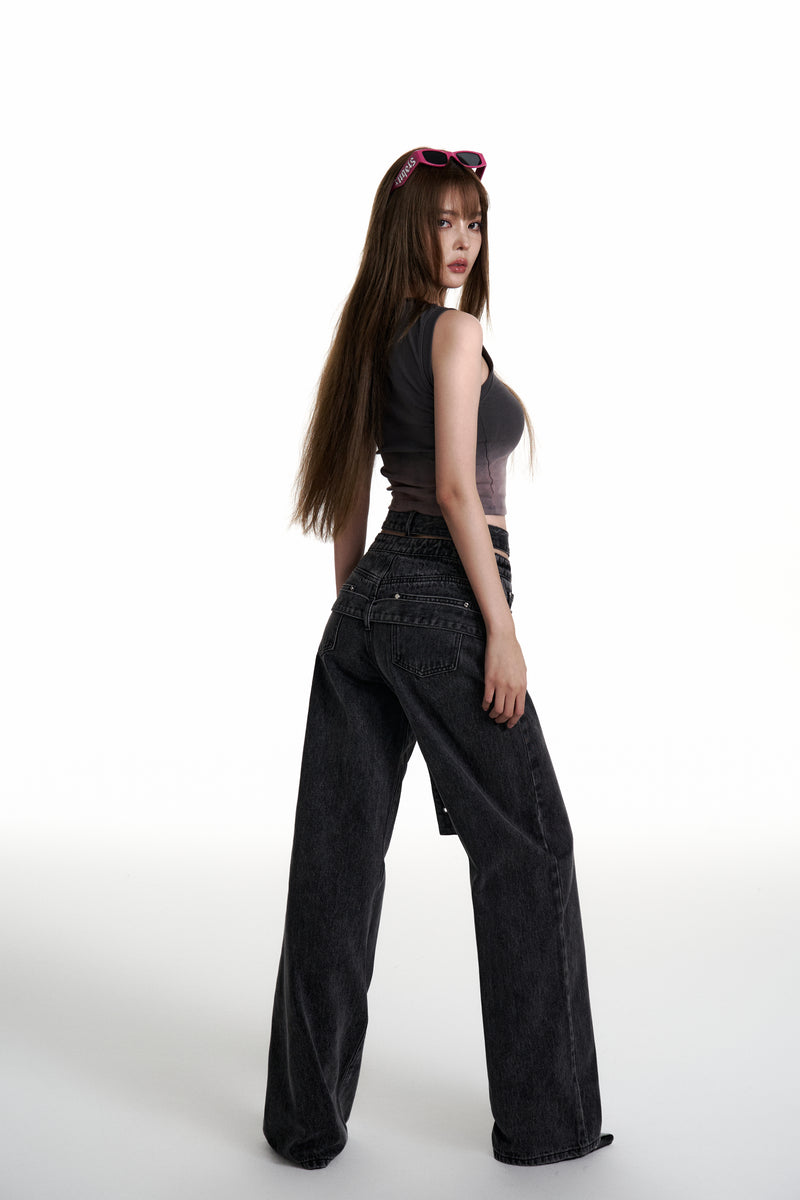 double belted denim pants andwang sanremobonus.com