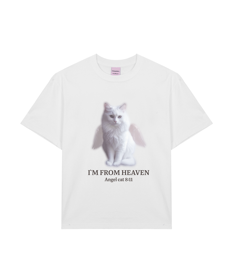 エンジェルキャットTシャツ VER.3 / ANGEL CAT T-SHIRTS VER.3_WHITE