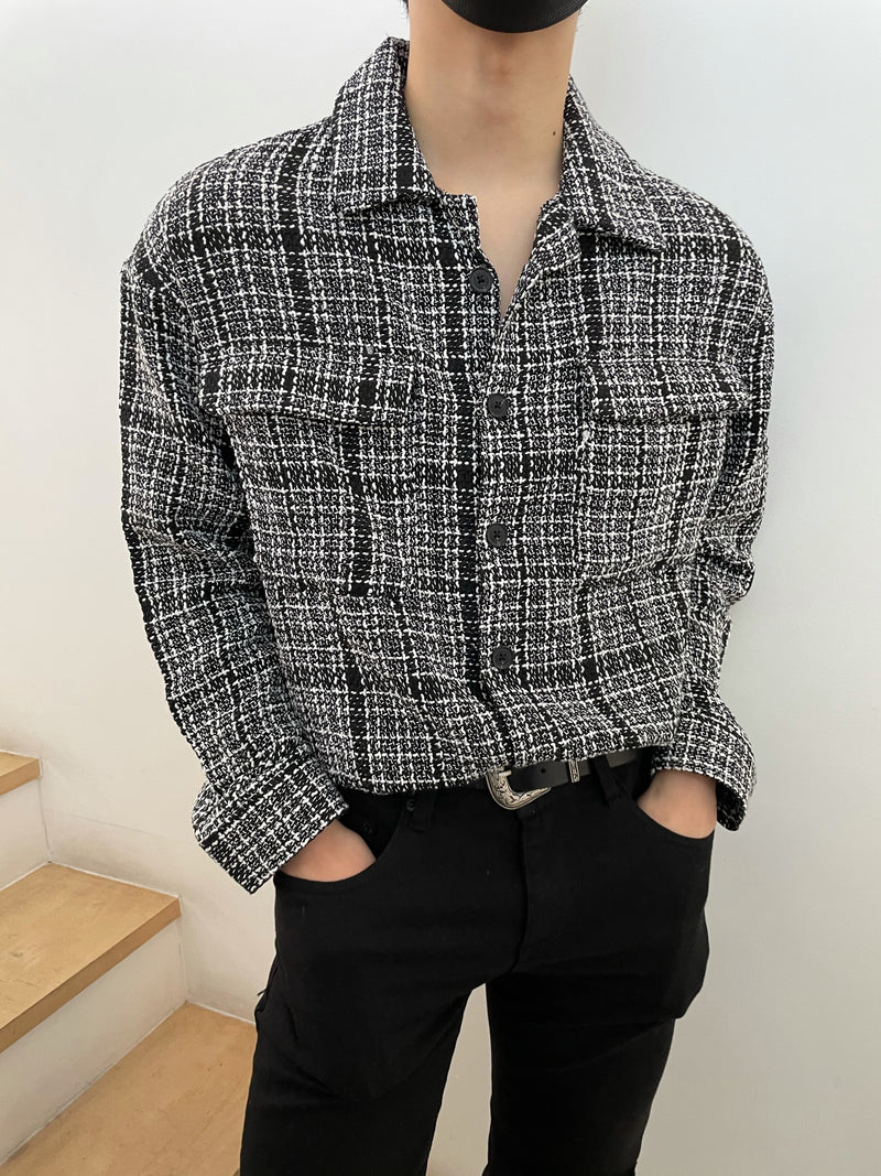 ツイードチェックシャツ / CN Tweed Check Shirt – 60% - SIXTYPERCENT