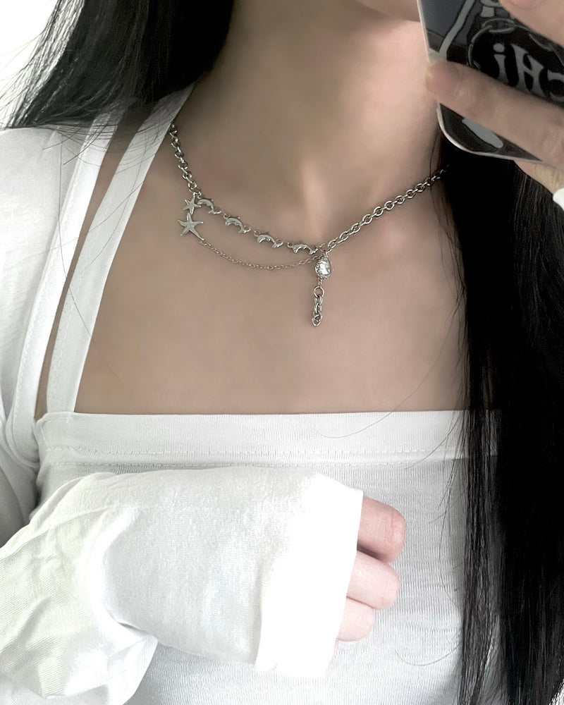 Water Droplets Necklace ネックレス　シルバー