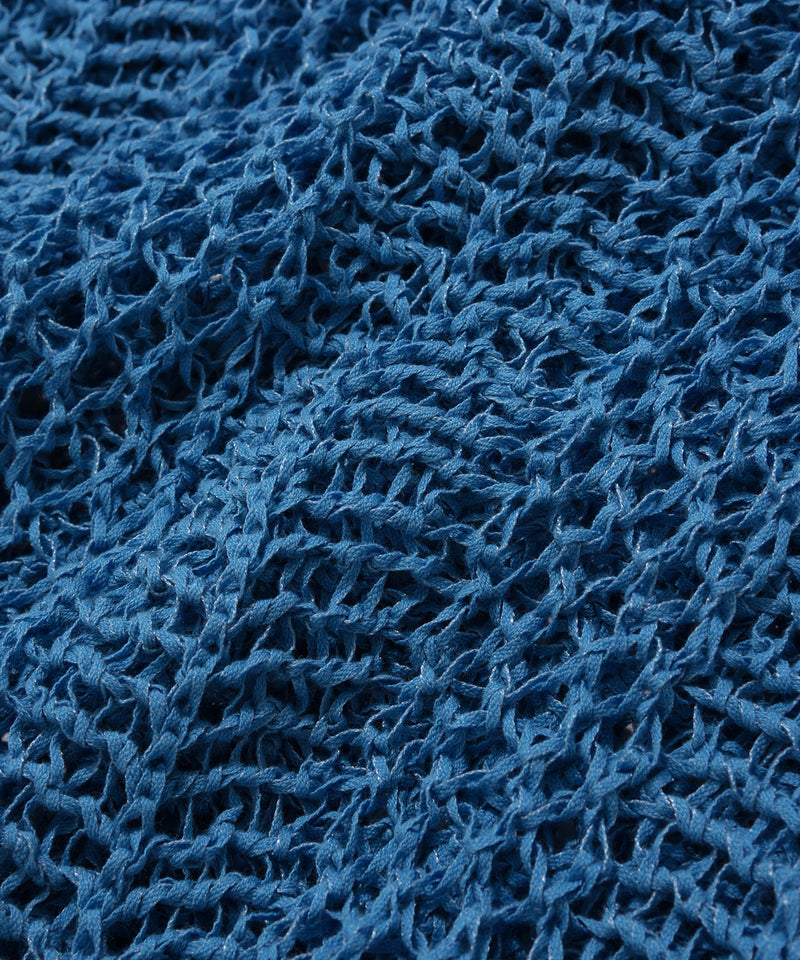 クロシェサマーニット/CROCHET SUMMER KNIT BLUE – 60% - SIXTYPERCENT