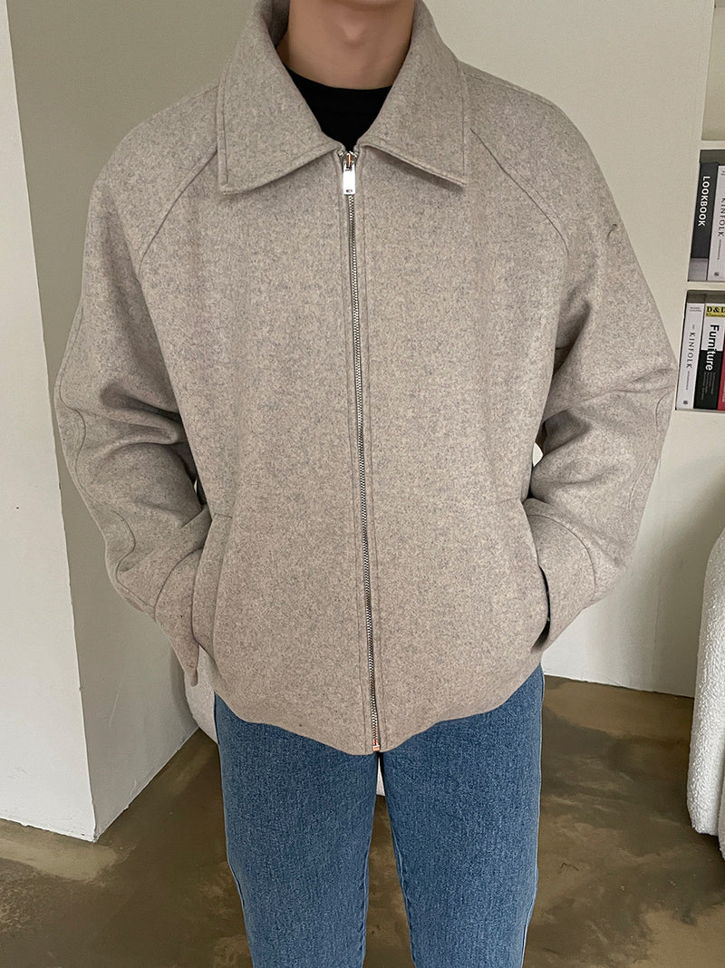 ウールメランジブルゾン / [ASCLO MADE] ASCLO Wool Melange Jacket