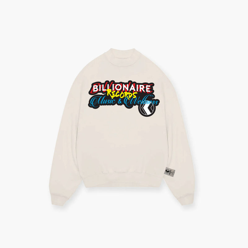 B-レコードスウェットシャツ / B-Records Sweatshirt | Flat White