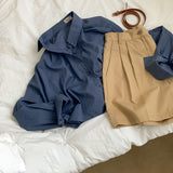 [4color] Safari Pintuck Half-Pants