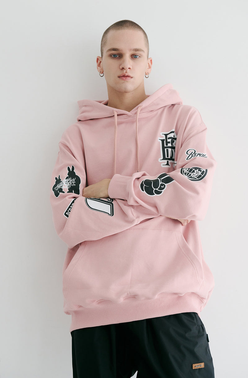 ロゴフーディ / BSR2223FWPO013 BS MULTI LOGO HOODIE PINK – 60