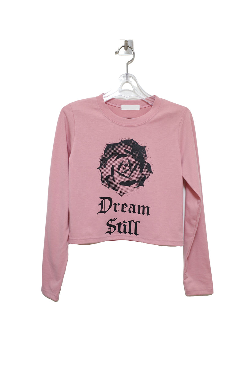 ローズプリント長袖Tシャツ / Rose Print t (3 colors)