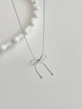 Line ribbon choker / necklace / 2 colors