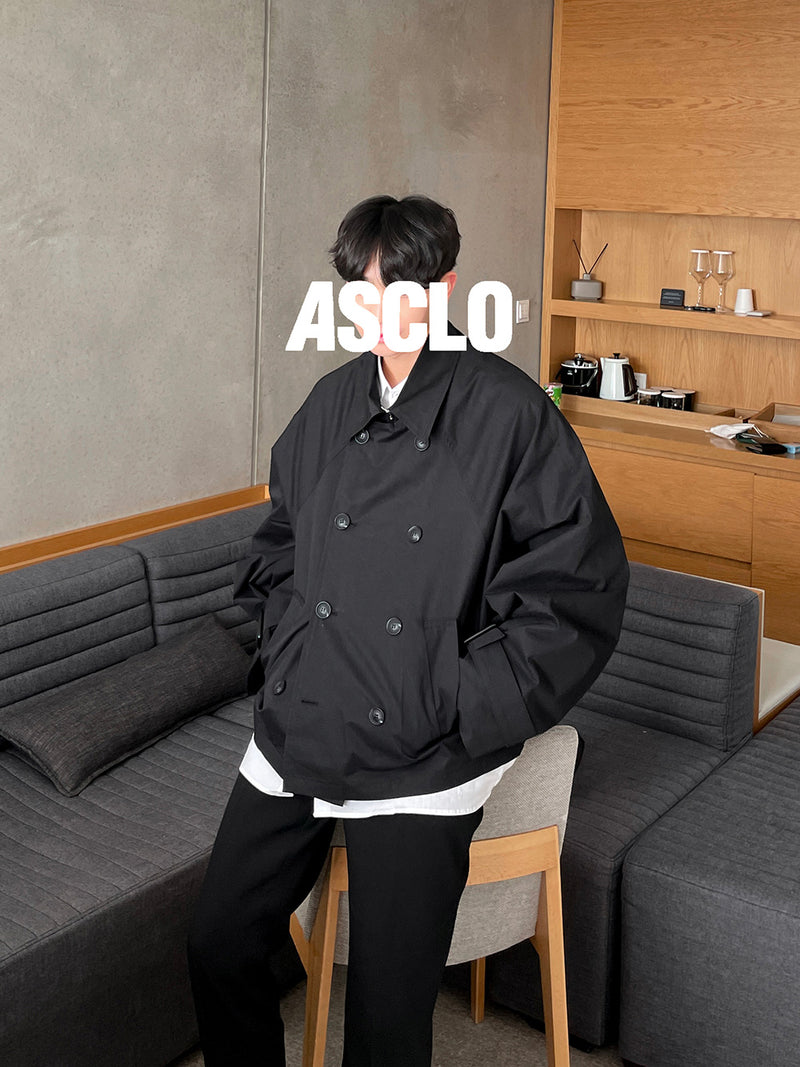 エジュクロ ショートジャケット / ASCLO Balloon Short Trench Jacket