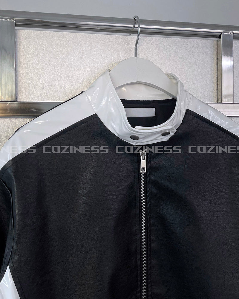グロッシーバイカーレザージャケット / ENOC Glossy Biker Leather