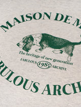 Women's Puppy Logo Single Jersey Short Sleeve T-Shirt Oatmeal(FCD2TS520W)