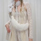 Renaissance Lace-Inset Mini Dress