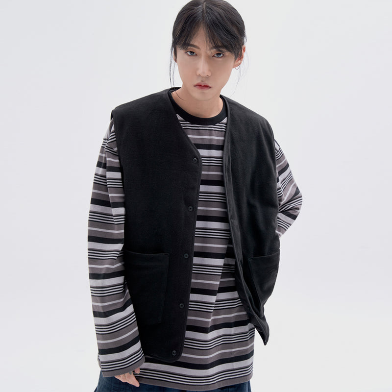 ボーダーカラーストライプロングスリーブTシャツ / Border various Color Stripe long Sleeve T59