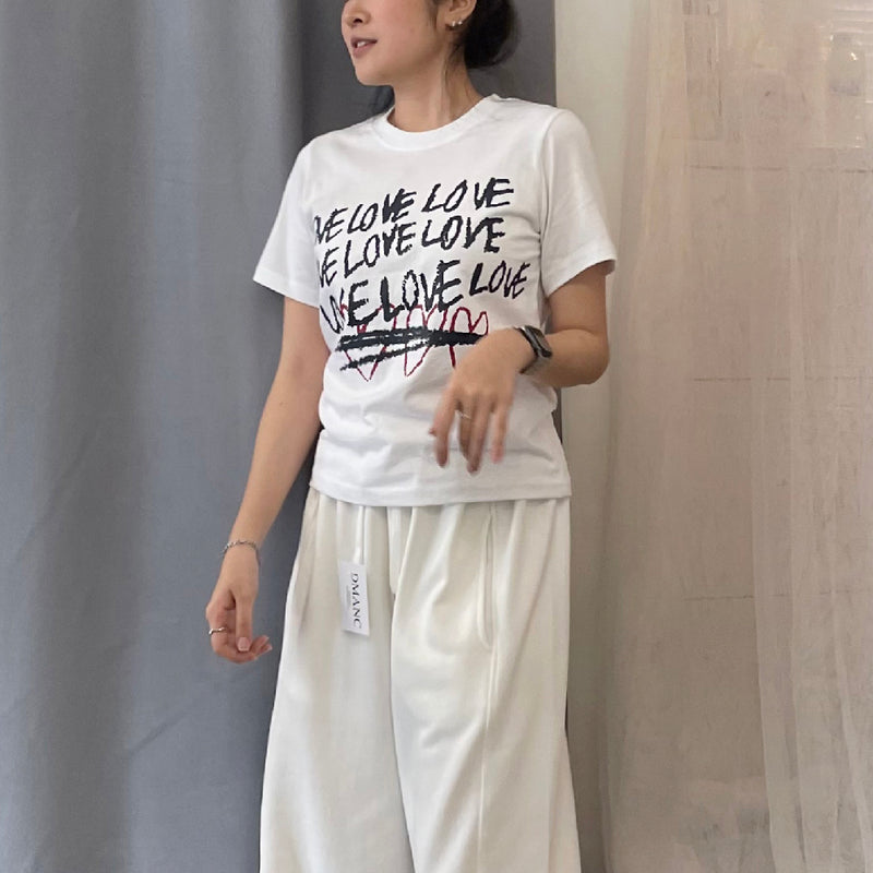 ラブビンテージベーシッククロップハーフTシャツ / LOVE VINTAGE BASIC CROP HALF T-SHIRTDMANC/ {{  category }}