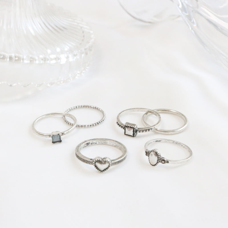 ヴィンテージムードリング 6セット / Vintage mood ring 6 set (2