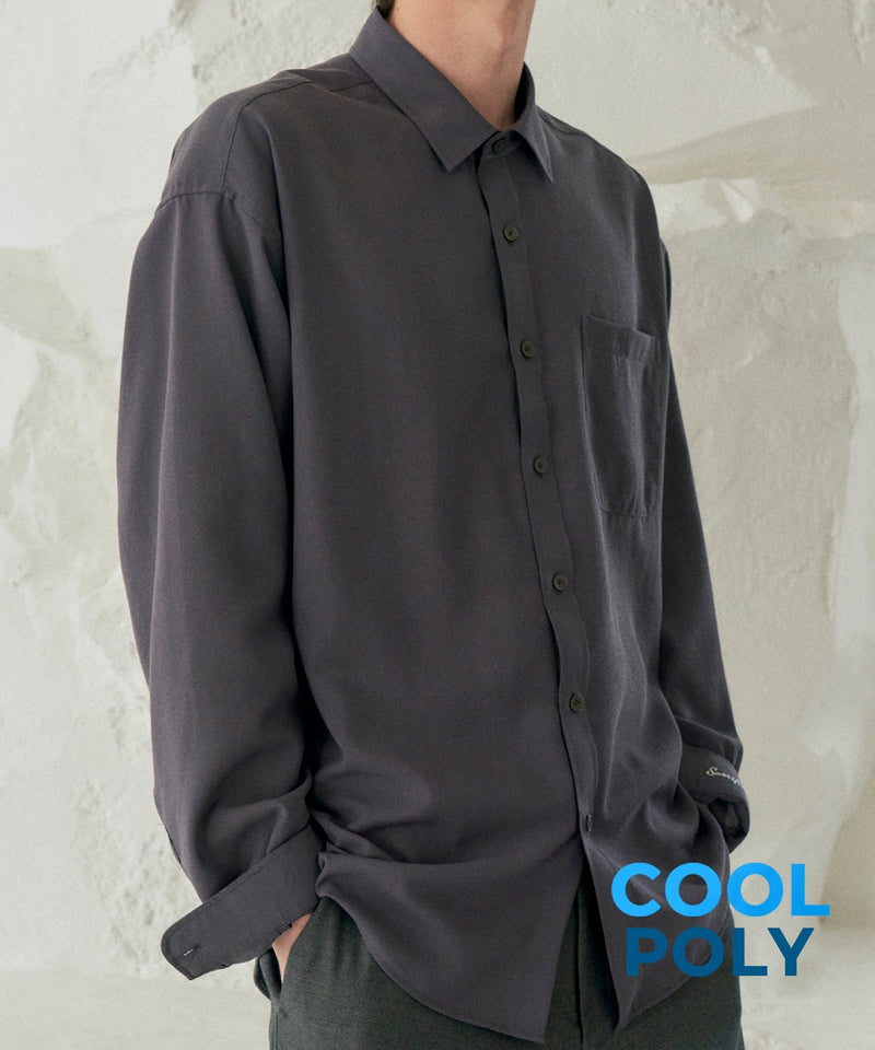 ポリシャツS92/Poly Shirt S92 Charcoal – 60% - SIXTYPERCENT