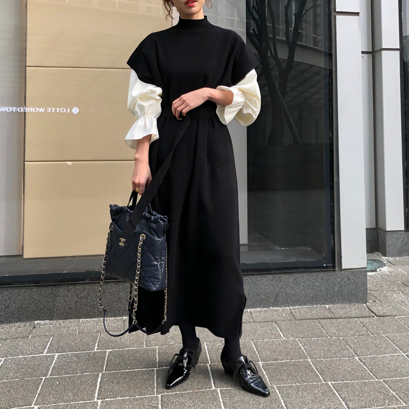 ベルトセットニットワンピース / Belt set knit dress – 60 ...