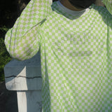 ラウンドリネンチェッカーニット/ASCLO Round Linen Checker Knit (3color)
