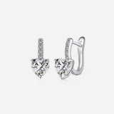 [Silver925] Coucy Heart Huggie Earrings