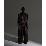 サテンナイロンレイヤードジャケット / DP-079 ( satin nylon layard jacket brown )