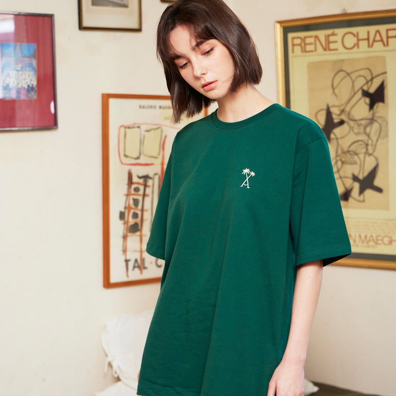 パームツリーロゴ半袖Tシャツ / Palm Tree Logo T-Shirts Green – 60